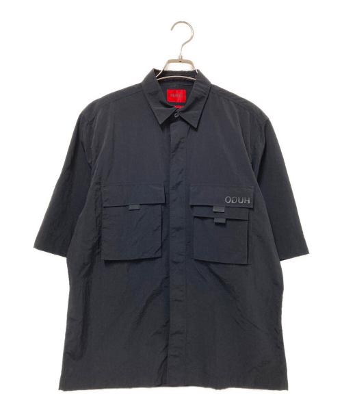 HUGO BOSS（ヒューゴ ボス）HUGO BOSS (ヒューゴ ボス) ダブルポケットシャツ ブラック サイズ:XSの古着・服飾アイテム