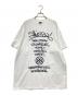 stussy（ステューシー）の古着「ワールドツアーグラフィックプリントTシャツ」｜ホワイト×ブラック