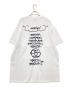 stussy (ステューシー) ワールドツアーグラフィックプリントTシャツ ホワイト×ブラック サイズ:XL：6000円