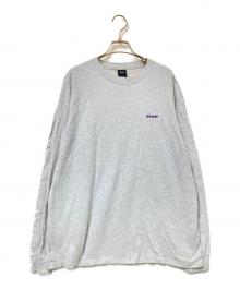 HUF（ハフ）の古着「MANHOLE LS TEE」｜グレー×パープル