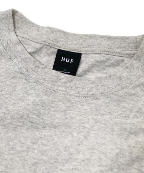 HUF（ハフ）HUF (ハフ) MANHOLE LS TEE グレー×パープル サイズ: Lの古着・服飾アイテム