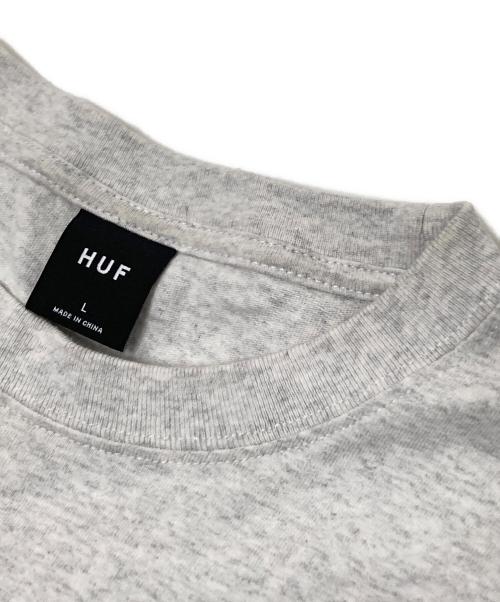 HUF（ハフ）HUF (ハフ) MANHOLE LS TEE グレー×パープル サイズ: Lの古着・服飾アイテム