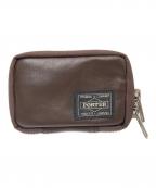 PORTERポーター）の古着「KEY CASE」｜ブラウン