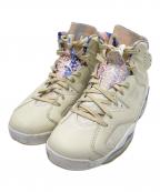 NIKEナイキ）の古着「AIR JORDAN 6 RETRO PALE IVORY/WHITE-MULTI-COLOR-WORK BLUE」｜ホワイト×ブルー