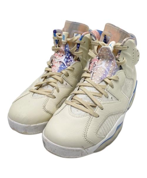 NIKE（ナイキ）NIKE (ナイキ) AIR JORDAN 6 RETRO PALE IVORY/WHITE-MULTI-COLOR-WORK BLUE ホワイト×ブルー サイズ:28.0cmの古着・服飾アイテム