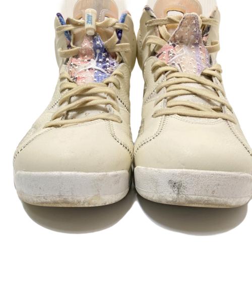 NIKE（ナイキ）NIKE (ナイキ) AIR JORDAN 6 RETRO PALE IVORY/WHITE-MULTI-COLOR-WORK BLUE ホワイト×ブルー サイズ:28.0cmの古着・服飾アイテム