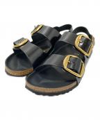 BIRKENSTOCKビルケンシュトック）の古着「MILANO BIG BUCKLE」｜ブラック