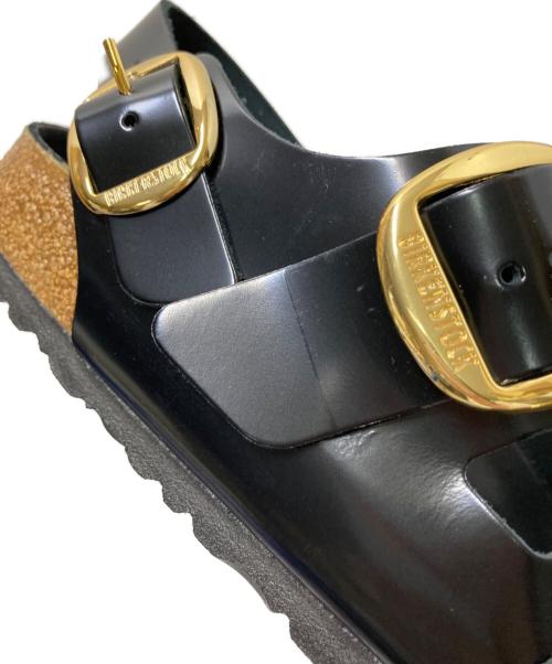 BIRKENSTOCK（ビルケンシュトック）BIRKENSTOCK (ビルケンシュトック) MILANO BIG BUCKLE ブラック サイズ:25.0cmの古着・服飾アイテム