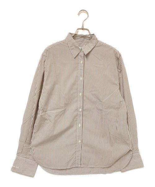 SLOBE IENA（スローブ イエナ）SLOBE IENA (スローブ イエナ) HAPPYCOLOR SHIRT ブラウン×ホワイト サイズ:下記参照の古着・服飾アイテム