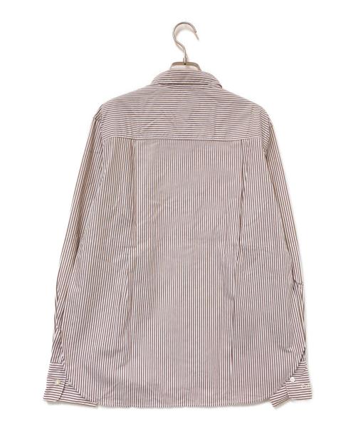 SLOBE IENA（スローブ イエナ）SLOBE IENA (スローブ イエナ) HAPPYCOLOR SHIRT ブラウン×ホワイト サイズ:下記参照の古着・服飾アイテム