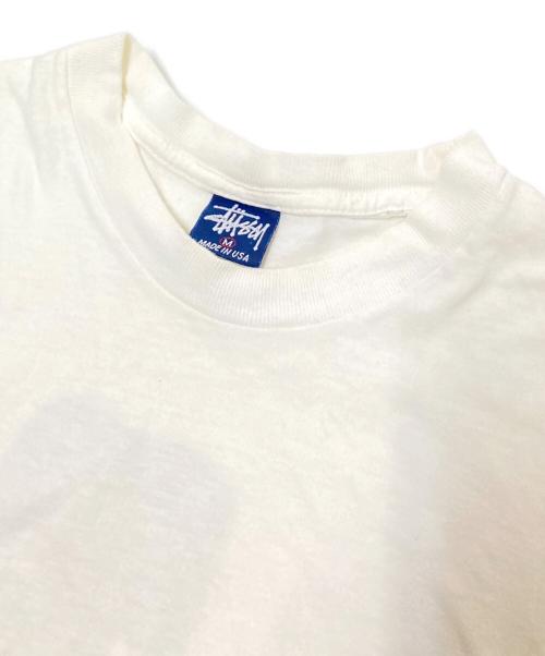 stussy（ステューシー）stussy (ステューシー) 90‘ＳTIKIプリントTシャツ ホワイト サイズ:Mの古着・服飾アイテム