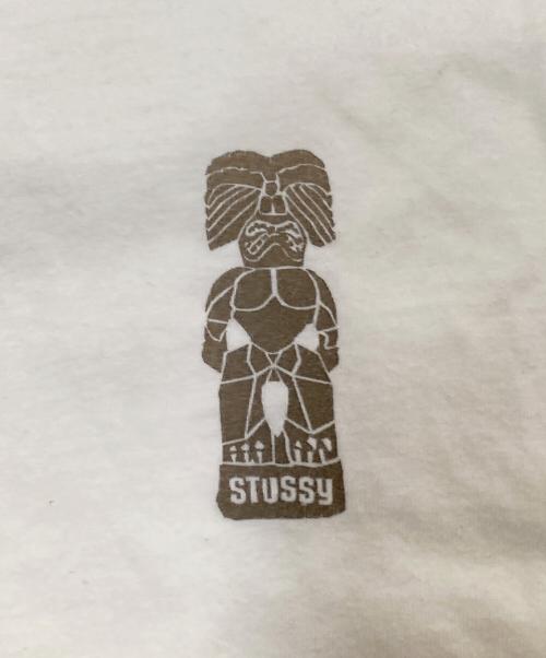 stussy（ステューシー）stussy (ステューシー) 90‘ＳTIKIプリントTシャツ ホワイト サイズ:Mの古着・服飾アイテム