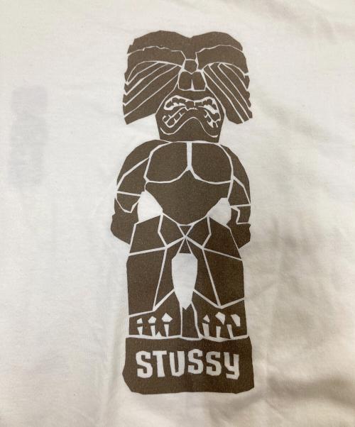 stussy（ステューシー）stussy (ステューシー) 90‘ＳTIKIプリントTシャツ ホワイト サイズ:Mの古着・服飾アイテム