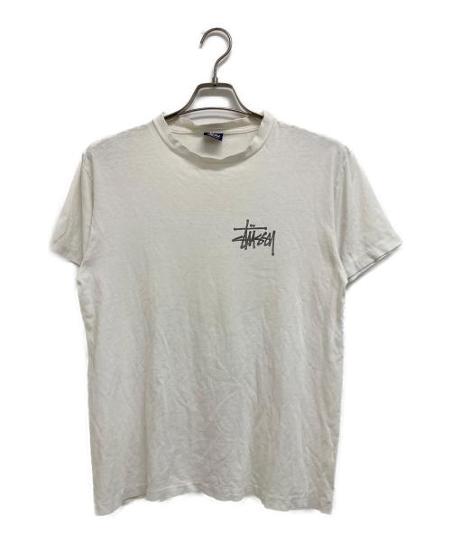 stussy（ステューシー）stussy (ステューシー) 90‘SドラゴンプリントTシャツ ホワイト×ブラック サイズ:Mの古着・服飾アイテム