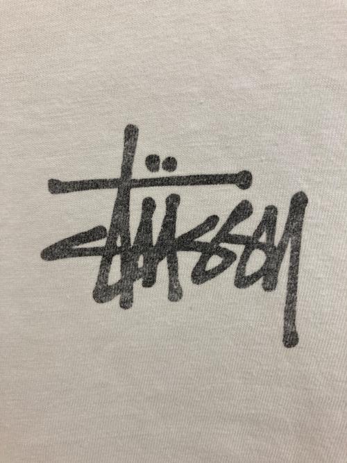 stussy（ステューシー）stussy (ステューシー) 90‘SドラゴンプリントTシャツ ホワイト×ブラック サイズ:Mの古着・服飾アイテム