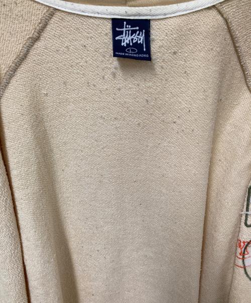 stussy（ステューシー）stussy (ステューシー) 90‘Sラグランジップパーカー ベージュ サイズ:Lの古着・服飾アイテム