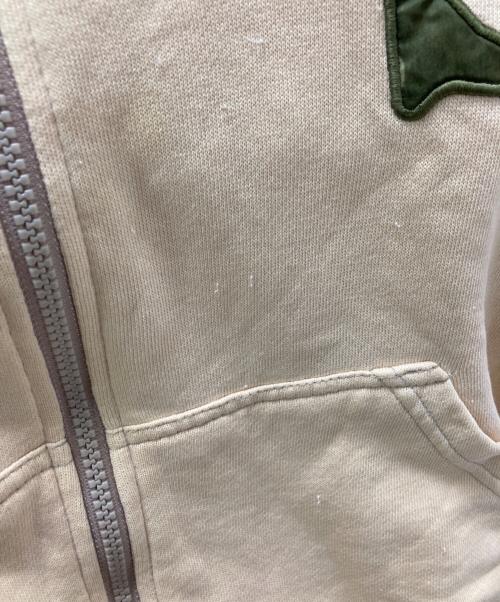 stussy（ステューシー）stussy (ステューシー) 90‘Sラグランジップパーカー ベージュ サイズ:Lの古着・服飾アイテム