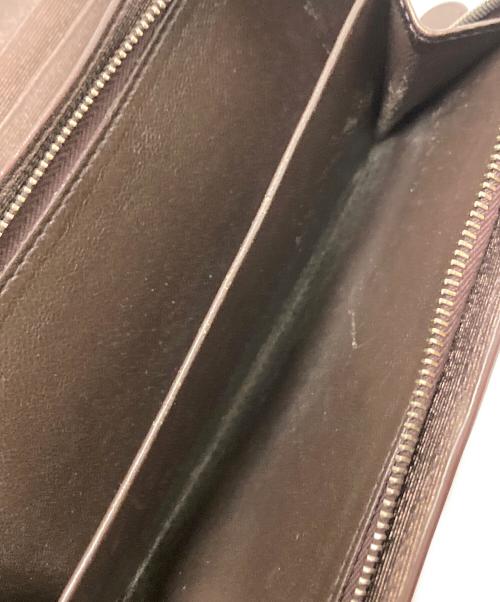 BOTTEGA VENETA（ボッテガベネタ）BOTTEGA VENETA (ボッテガベネタ) イントレチャートフラップウォレット ブラウン サイズ:下記参照の古着・服飾アイテム