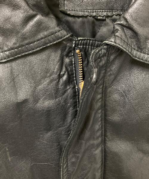 W DOPIO（ドピオ）W DOPIO (ドピオ) カウレザージャケット ブラック サイズ:Lの古着・服飾アイテム