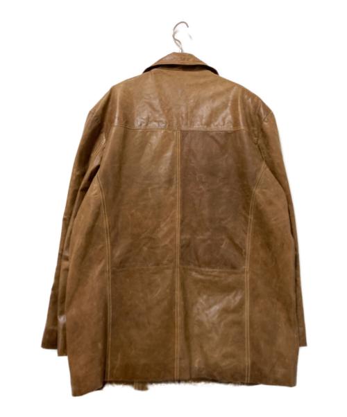 RINO&PELLE（リノ アンド ペレ）RINO&PELLE (リノ アンド ペレ) レザージャケット ブラウン サイズ:54の古着・服飾アイテム