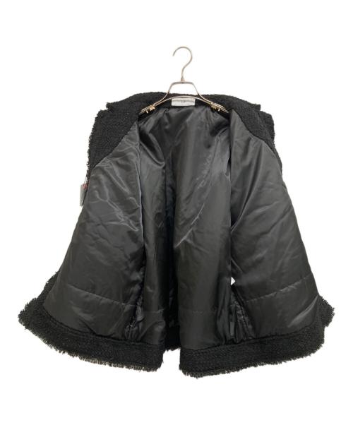 SLY（スライ）SLY (スライ) CUT OFF TWEED OVER ブルゾン ブラック サイズ:FREE 未使用品の古着・服飾アイテム