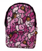 A BATHING APEアベイシングエイプ）の古着「Baby Milo Mini Backpack」｜ピンク