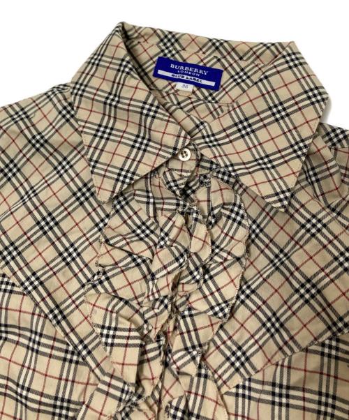 BURBERRY BLUE LABEL（バーバリー ブルー レーベル）BURBERRY BLUE LABEL (バーバリー ブルー レーベル) ノヴァチェックノースリーブブラウス ベージュ サイズ:38の古着・服飾アイテム