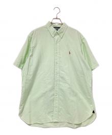RALPH LAUREN（ラルフローレン）の古着「半袖BDシャツ」｜グリーン