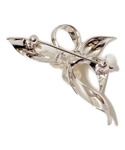 MIKIMOTO（ミキモト）MIKIMOTO (ミキモト) フラワーモチーフアコヤ真珠ブローチ シルバー サイズ:下記参照の古着・服飾アイテム