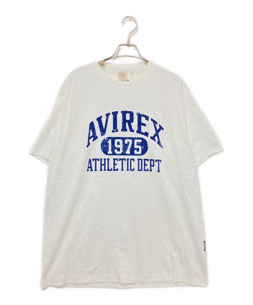 AVIREX（アヴィレックス）AVIREX (アヴィレックス) プリントTシャツ ホワイト サイズ:XL 未使用品の古着・服飾アイテム