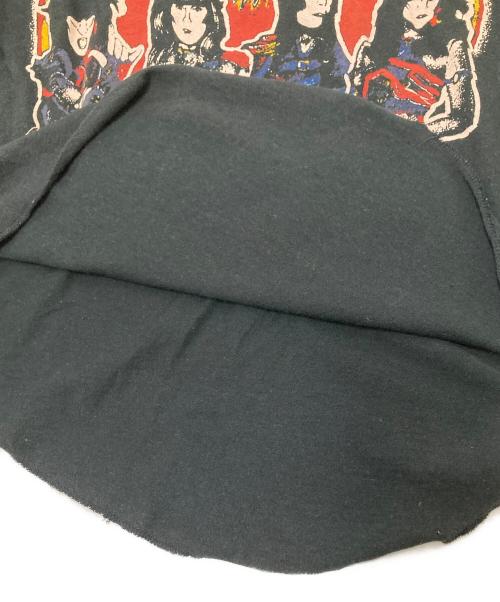 Mahagamage（マハガマゲ）Mahagamage (マハガマゲ) ラグランバンドTシャツ ブラック×ベージュ サイズ:Lの古着・服飾アイテム