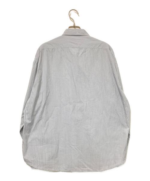 Porter Classic（ポータークラシック）Porter Classic (ポータークラシック) ROLL UP STRIPE SHIRT ブルー×ホワイト サイズ:Sの古着・服飾アイテム
