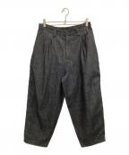 Porter Classicポータークラシック）の古着「DENIM BEBOP PANTS」｜ブラック