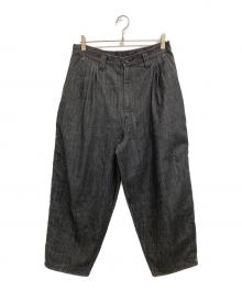 Porter Classic（ポータークラシック）の古着「DENIM BEBOP PANTS」｜ブラック