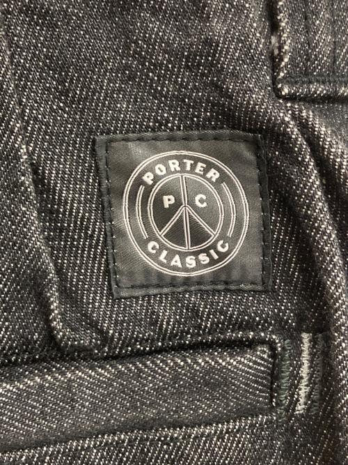 Porter Classic（ポータークラシック）Porter Classic (ポータークラシック) DENIM BEBOP PANTS ブラック サイズ:Mの古着・服飾アイテム