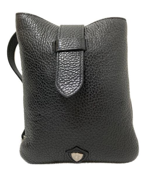CHAMBORD SELLIER（シャンボール セリエ）CHAMBORD SELLIER (シャンボール セリエ) レザーショルダーバッグ ブラックの古着・服飾アイテム