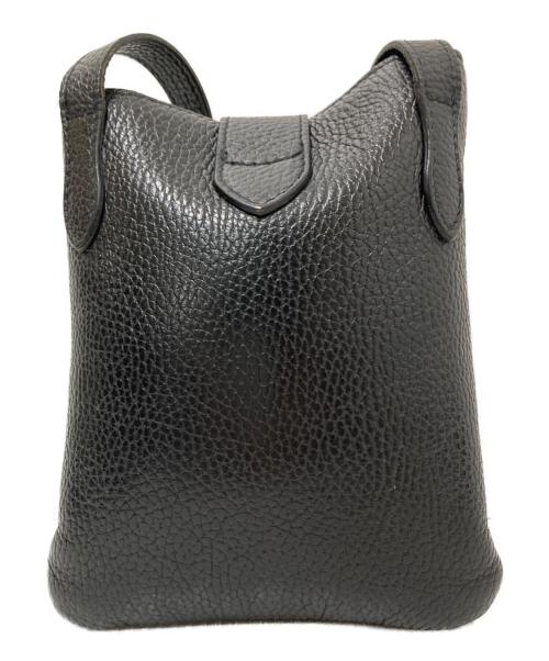 CHAMBORD SELLIER（シャンボール セリエ）CHAMBORD SELLIER (シャンボール セリエ) レザーショルダーバッグ ブラックの古着・服飾アイテム