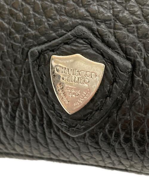 CHAMBORD SELLIER（シャンボール セリエ）CHAMBORD SELLIER (シャンボール セリエ) レザーショルダーバッグ ブラックの古着・服飾アイテム