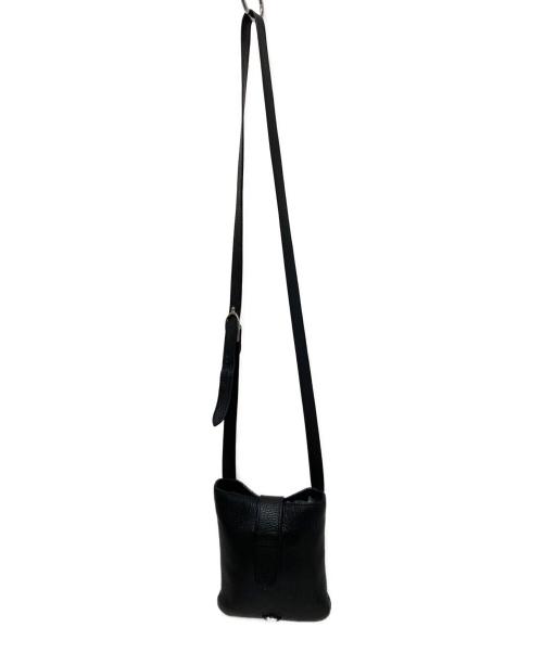 CHAMBORD SELLIER（シャンボール セリエ）CHAMBORD SELLIER (シャンボール セリエ) レザーショルダーバッグ ブラックの古着・服飾アイテム