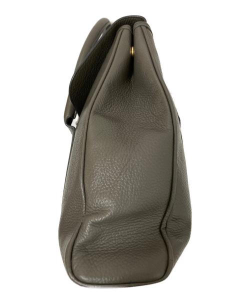 CHAMBORD SELLIER（シャンボール セリエ）CHAMBORD SELLIER (シャンボール セリエ) シュリンクレザー ブリーフトート/BERN Brief LAGUN グレーの古着・服飾アイテム