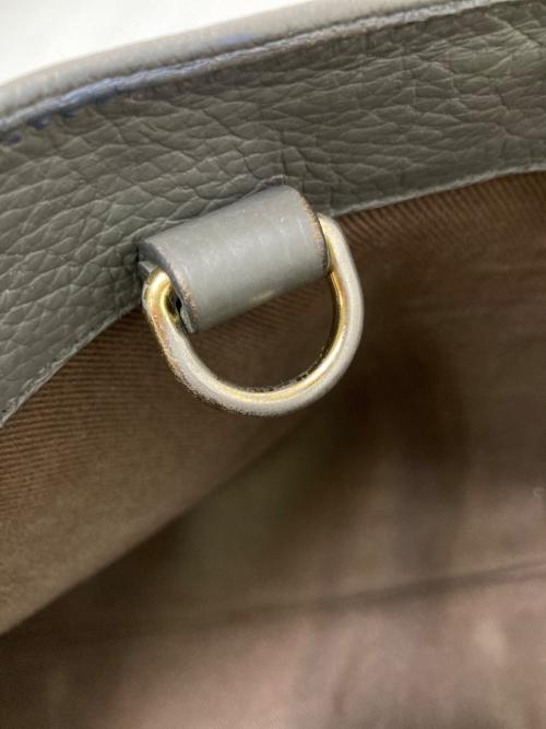 CHAMBORD SELLIER（シャンボール セリエ）CHAMBORD SELLIER (シャンボール セリエ) シュリンクレザー ブリーフトート/BERN Brief LAGUN グレーの古着・服飾アイテム
