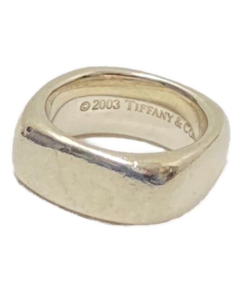 TIFFANY & Co.（ティファニー）TIFFANY & Co. (ティファニー) スクエアクッションリング サイズ:9号の古着・服飾アイテム