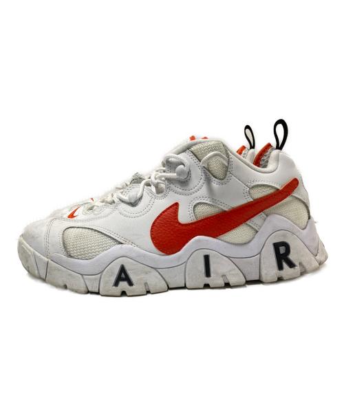 NIKE（ナイキ）NIKE (ナイキ) AIR BARRAGE LOW EMB ホワイト×オレンジ サイズ:27.0cmの古着・服飾アイテム
