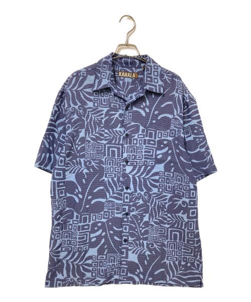 KAHALA（カハラ）KAHALA (カハラ) 総柄半袖シャツ ネイビー×ブルー サイズ:Mの古着・服飾アイテム