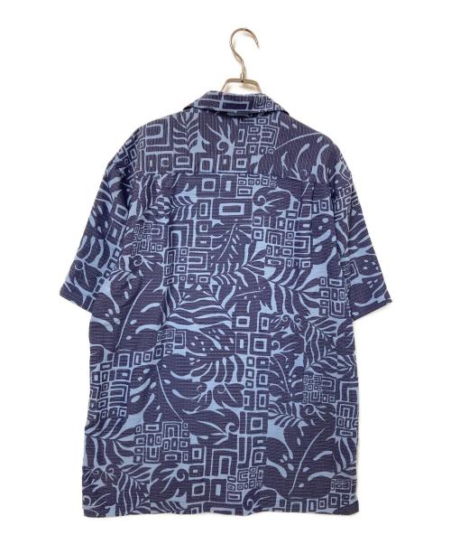 KAHALA（カハラ）KAHALA (カハラ) 総柄半袖シャツ ネイビー×ブルー サイズ:Mの古着・服飾アイテム