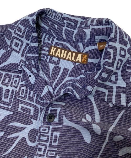 KAHALA（カハラ）KAHALA (カハラ) 総柄半袖シャツ ネイビー×ブルー サイズ:Mの古着・服飾アイテム