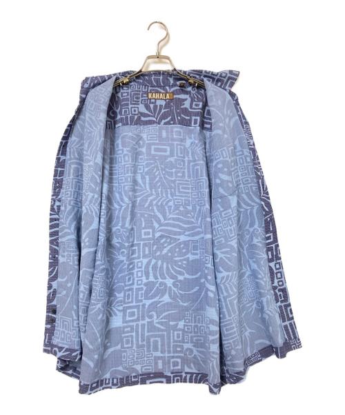 KAHALA（カハラ）KAHALA (カハラ) 総柄半袖シャツ ネイビー×ブルー サイズ:Mの古着・服飾アイテム