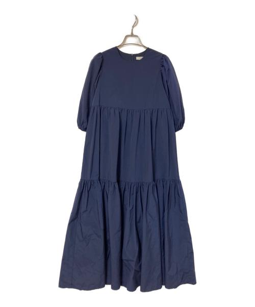 PoFF（ポーフ）PoFF (ポーフ) 半袖ワンピース ネイビー サイズ:Fの古着・服飾アイテム