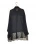 PoFF (ポーフ) 切替シアーシャツ ブラック サイズ:F：7000円