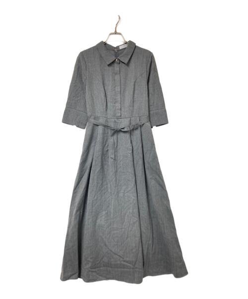 HER LIP TO（ハーリップトゥ）HER LIP TO (ハーリップトゥ) Allure Belted Shirt Dress グレー サイズ:Sの古着・服飾アイテム